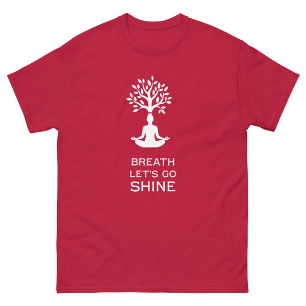 Camiseta Breath, Let’s Go Shine – Respiración consciente, yoga y energía positiva - Imagen 2