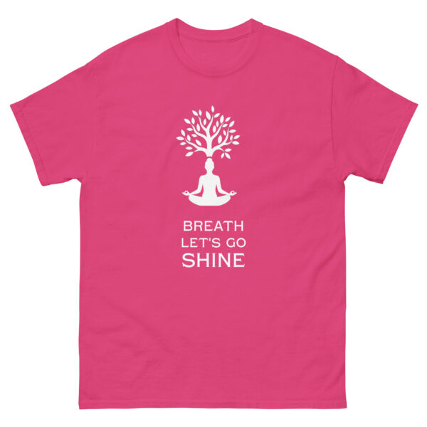 Camiseta Breath, Let’s Go Shine – Respiración consciente, yoga y energía positiva - Imagen 7