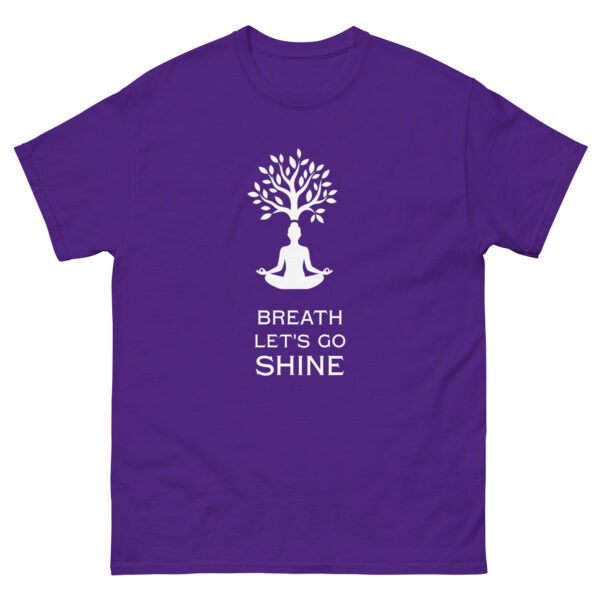 Camiseta Breath, Let’s Go Shine – Respiración consciente, yoga y energía positiva - Imagen 5